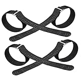 SOIMISS Paquete de 4 para Hielo Zapatos Ajustables Correas para Crampones Crampones de Escalada Antideslizantes Correas con Clavos para Senderismo