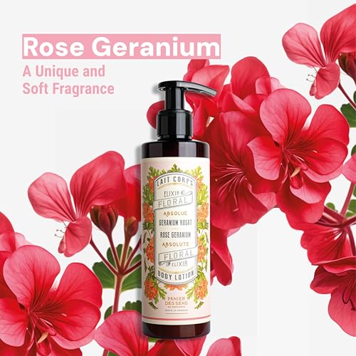 Image of Panier des Sens Rose Geranium Body & Hand Lotion Pump, 8.45 fl oz