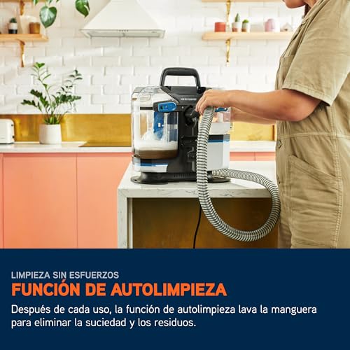 Limpiador quitamanchas Vax SpotWash Max Duo, quitamanchas para alfombras y tapicerías con tecnología SpinScrub, depósitos XL, limpieza profunda para manchas, sofás, suelos duros - imagen 7