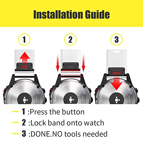 Ancool Compatible With Fenix 5 Band Easy Fit 22Mm Width Soft Silicone Watch Bands Replacement For Approach S62/Quatix 6/Fenix 5 Plus/Fenix 6/Fenix 6 Pro/Fenix 7 Smartwatch (White) #TOP3