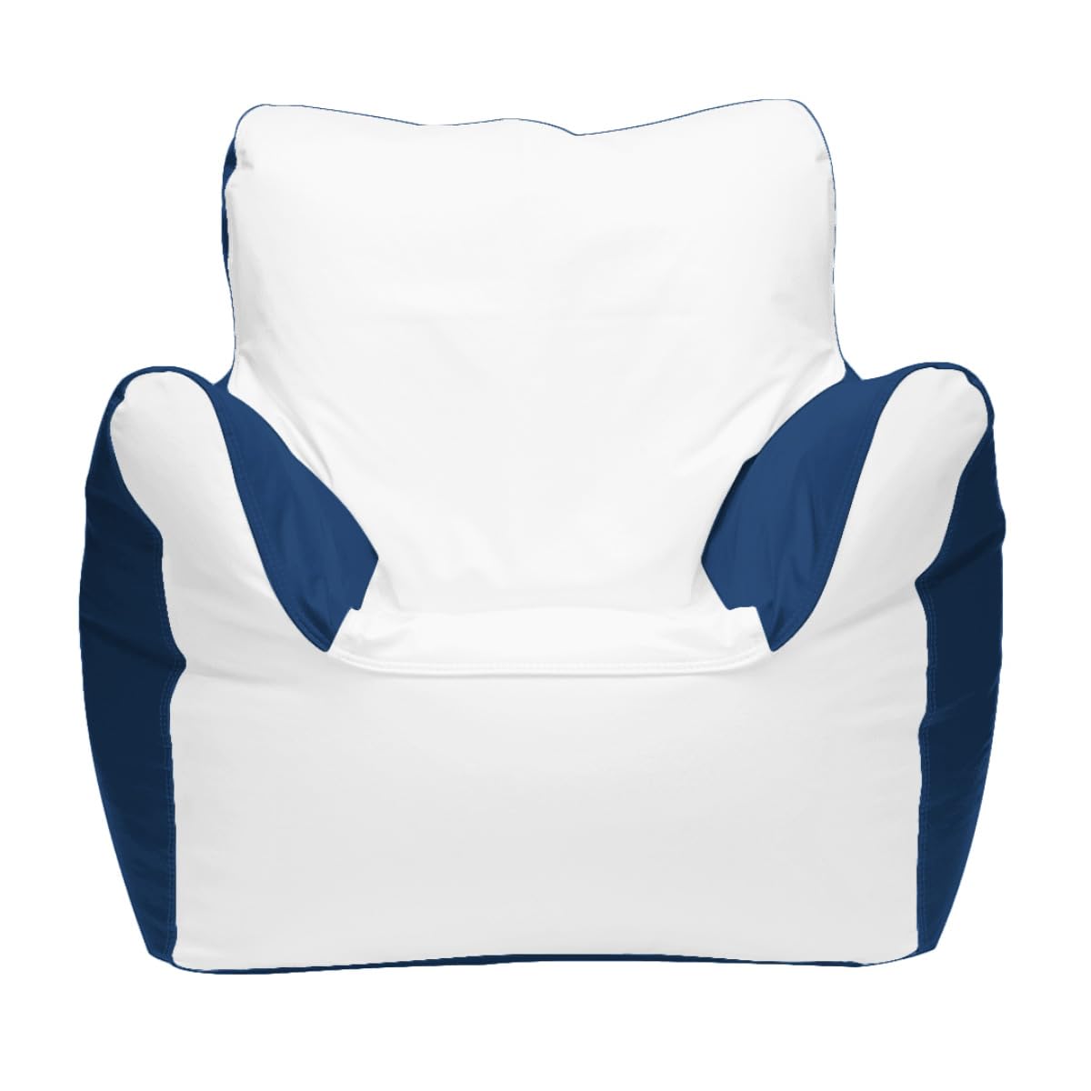 Ocean-Tamer Armchair Marine Boat-Bean Bag, White/Royal (Medium)