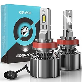 KOYOSO Lampadine H11 LED 180W 32000LM 6500K Bianco Per 12V Auto