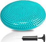 Balance Disc comes with an Air Pump Exercise Wobble Cushion for Stability Workout 1 PC (Light Green)