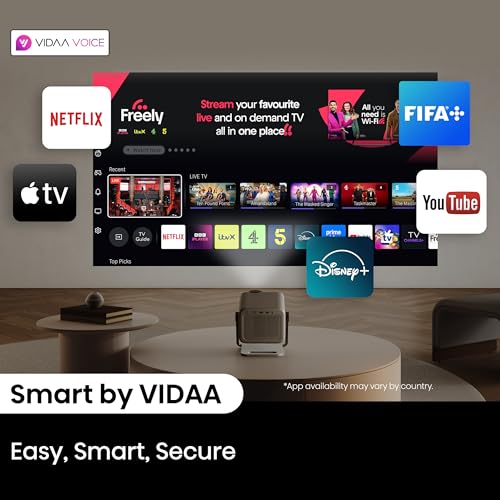 Hisense M2 Pro, Triple Laser Smart Portable Lifestyle Projector, 4K UHD, 65” – 200”, 1,300 Lumens, Dolby Vision,Optical Zoom, Intelligent Screen Adjustments, Vidaa OS, Netflix Included, Dolby Audio - Image 14