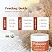 Fera Pets Probiotics for Dogs & Cats with Prebiotics - USDA Organic - Gut Health Powder Supplement with 12 Strains and 5 Billion CFUs - Supports Immunity, Energy and Skin & Coat - 60 Scoops