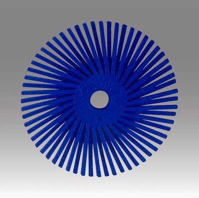Scotch-Brite(TM) Radial Bristle Disc Thin Bristle, 3 in x 3/8 in 400, 80 per case