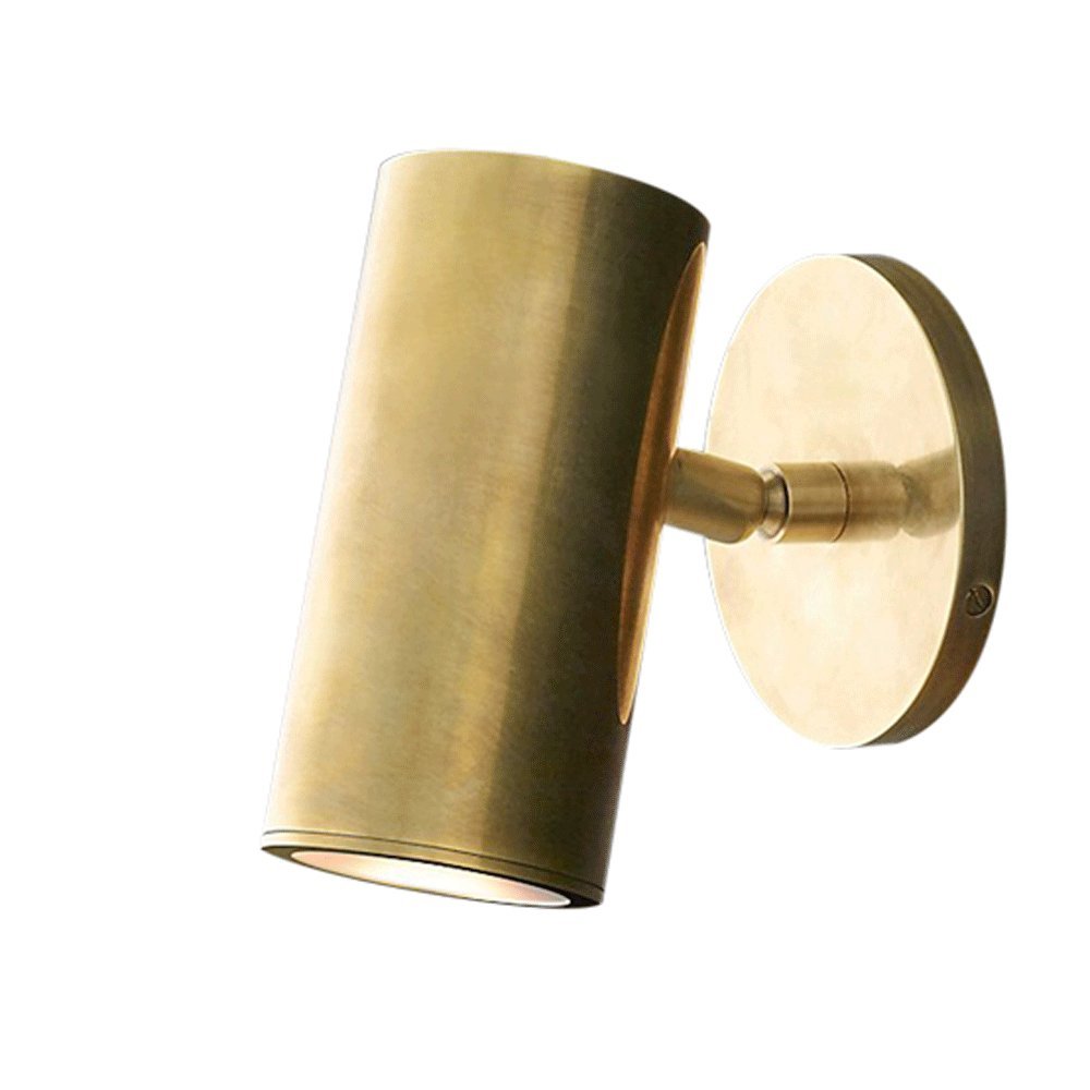 HPTHLY Wall Mounted Light European Simple Full Copper E27 Wall Lamp Fashion Creative Brass Mirror Light Wall Sconce Living Room Bedroom Aisle Corridor Stairs