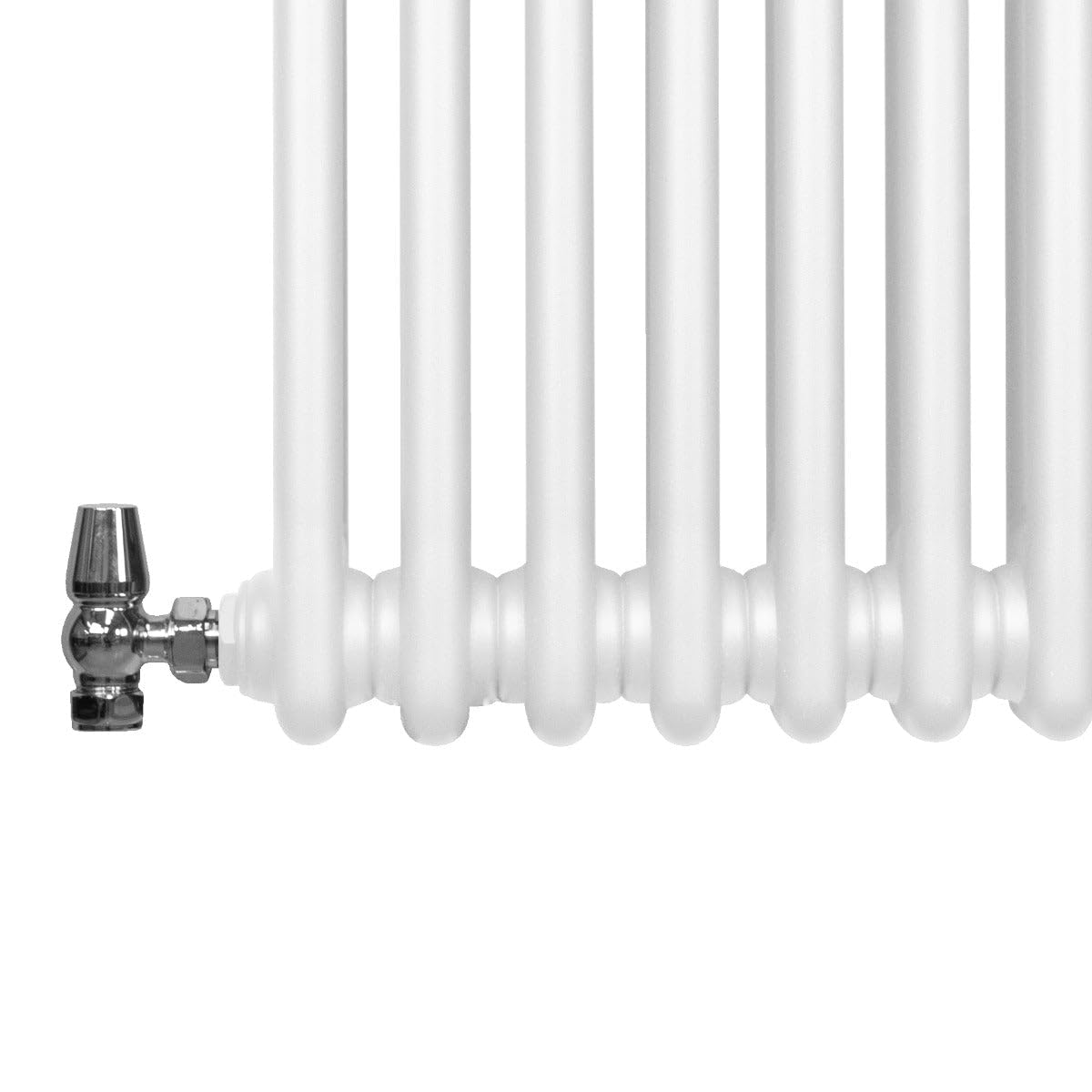 Radiatore Termosifone a 2 Colonne 1800mm x 292mm Moderno Centralizzato Bianco in Acciaio Inox Verticale a Parete Cucina Soggiorno Bagno Kit di Fissaggio e Spazzola Inclusi