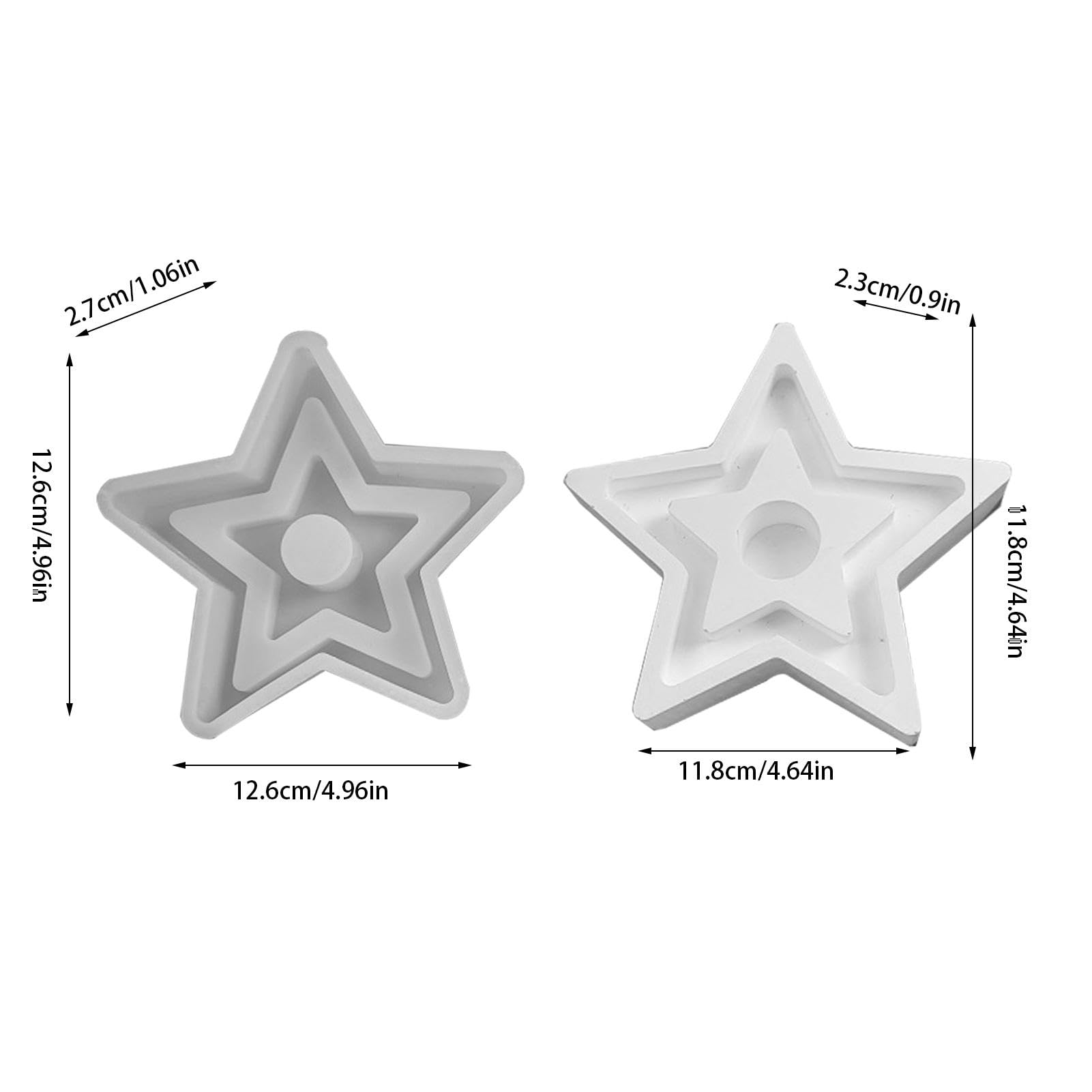 Silikonformen Weihnachten Sterne - Gießformen Für Kerzen & DIY Handwerk