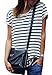 MOMTUESDAYS2 Tuesdays2 Women's Round Neck Black and White Striped Short Sleeve T-Shirt ((L/US8))