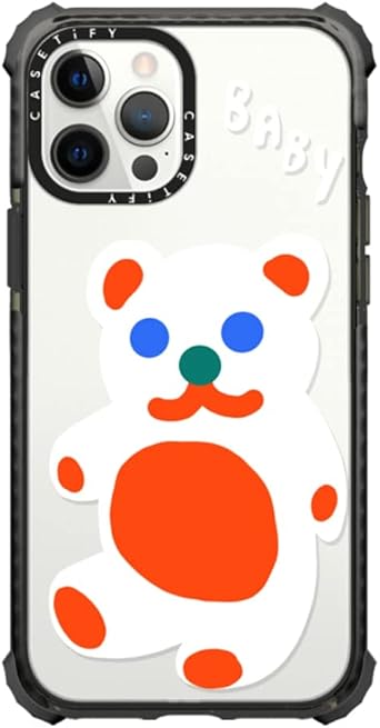 CASETiFY Ultra Impact Case for iPhone 12 Pro Max - Baby Bear by Katie Benn - Clear Black