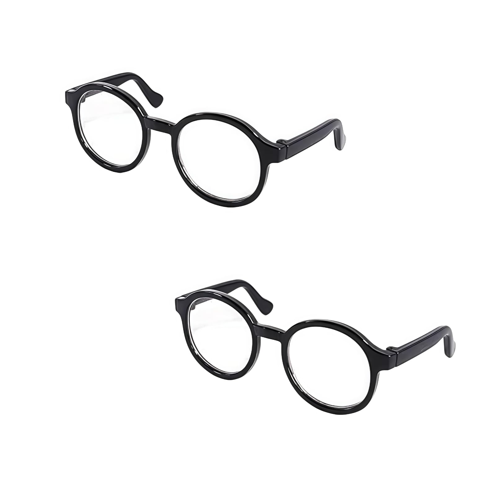 2Pcs Black Glasses Pet Dog Cute Glasses Clear Lens Retro Glasses Photo Props Cat Sun Glasses for Small Dogs Cats Cosplay Costume, Pet Supplies Apparel Accessories