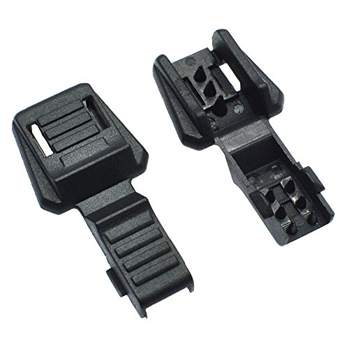 image for sacoora 50pcs Zipper Pull Cord Lock Cord Ends Paracord Clips Plastic B