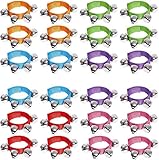 Augshy 14 Pcs Wrist Band Jingle Bells,7 Colors