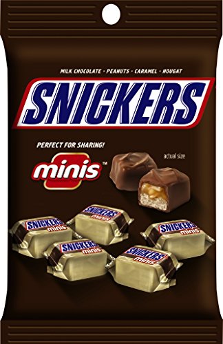 SNICKERS Minis Size Chocolate Candy Bars 2.86-Ounce Bag (Pack of 12)