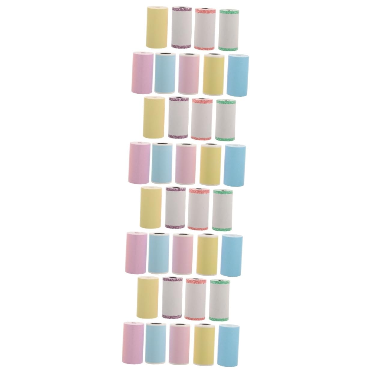 DOITOOL 4 Set Etichette Termiche Adesive Autoadesive Per Stampanti Mini Etichette Colorate Per Per Supermercati E Piccole Attività 9 * 4