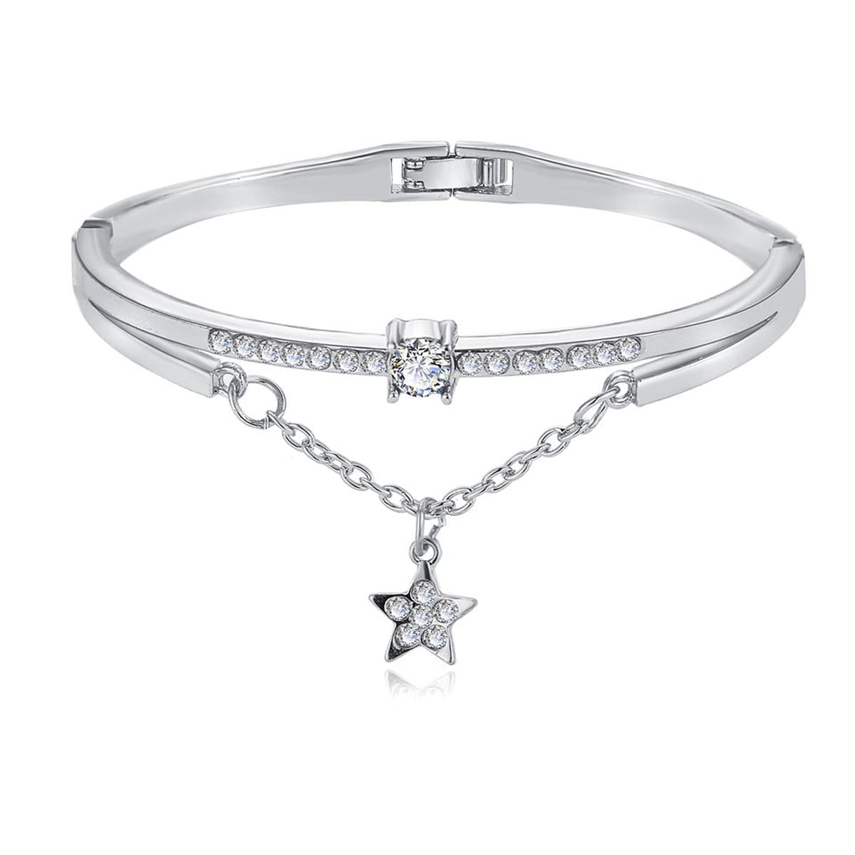 See full amazon price history chart for Jewels Galaxy Silver Plated Star inspired Stone Studded Korean Bracelet For Women and Girls (MYN-BNGB-17183) Jewels Galaxy Silver Plated Star inspired Stone Studded Korean Bracelet For Women and Girls (MYN-BNGB-17183) (B0BSS5V21F) Amazon Price History, Amazon Price Tracker