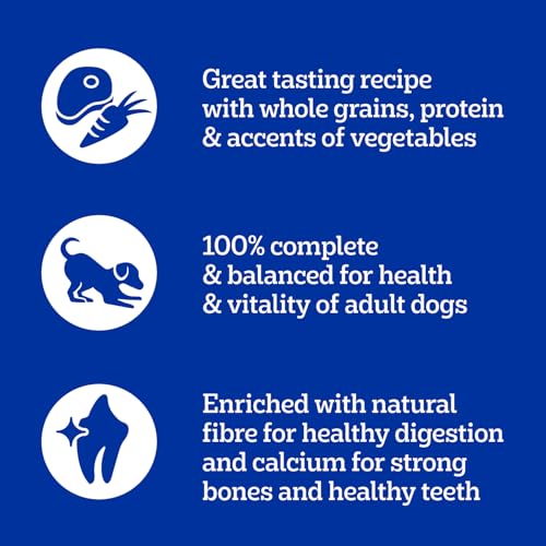 PEDIGREE VITALITY+ Dry Food For Adult Dogs – Roasted Chicken & Vegetable Flavour - Supports Strong Bones and Healthy Teeth – With Calcium, 14kg Bag - Image 5