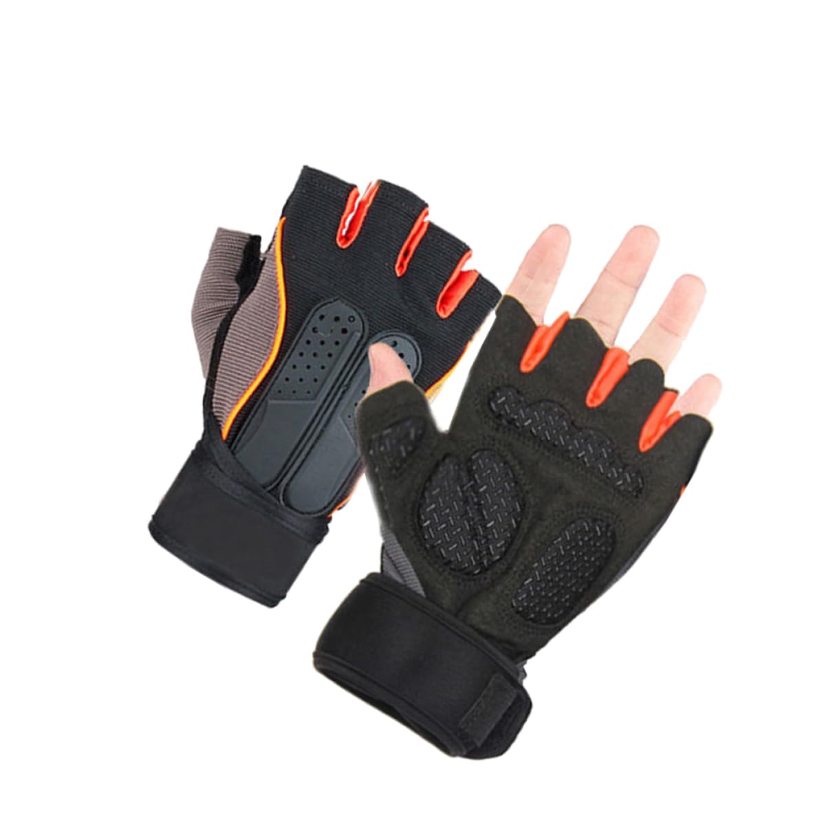 INOOMP 3 Paires De De Gymnastique pour Femmes d'exercice pour Hommes sans Doigts De Musculation Hommes D'Haltérophilie Demi-Doigt De Gymnastique avec
