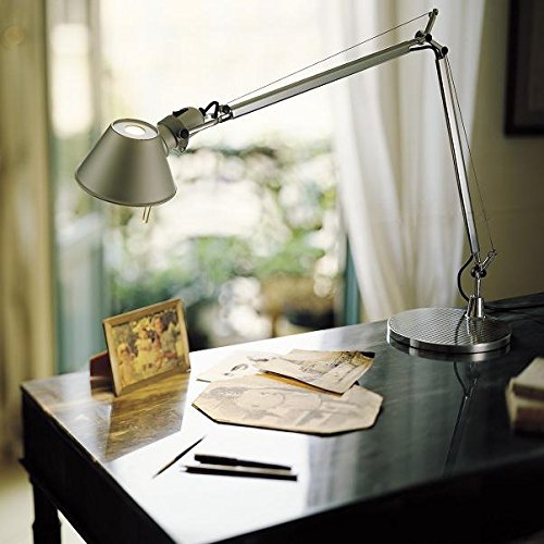 Artemide Tolomeo Tavolo mit Tischfuß Aluminium LED geeignet