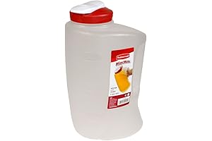 Rubbermaid Juice Jug with Easy Flip Lid, 1-Gallon, Red