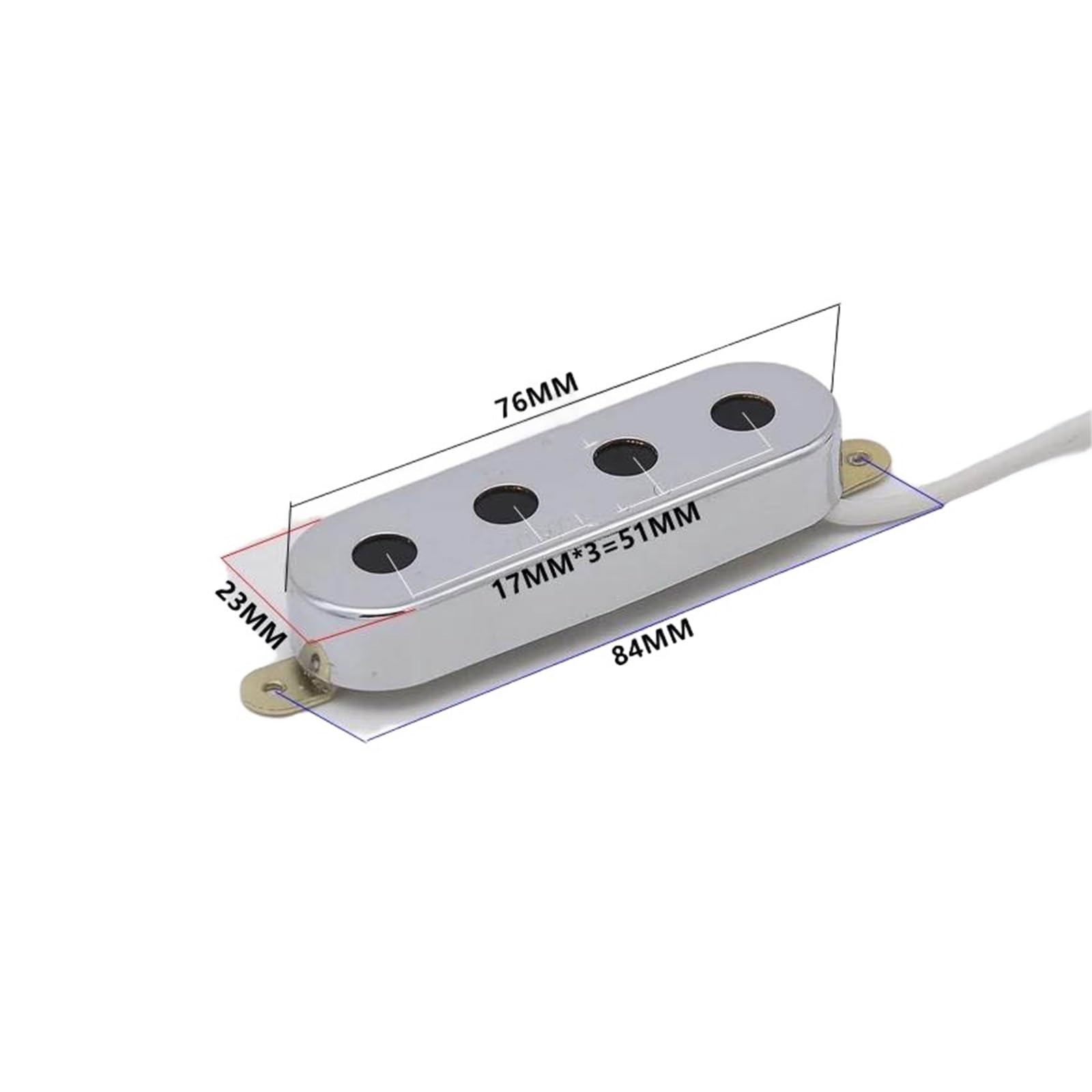 Przetwornik Do Gitary Elektrycznej 1 Zestaw 4 Strunowych Przetworników Tri Single Alnico