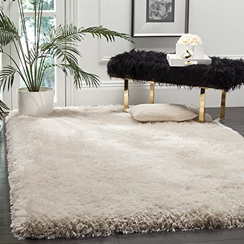 Shaggy Modern Rug Soft Handwoven Plain California Premium Shag Co...