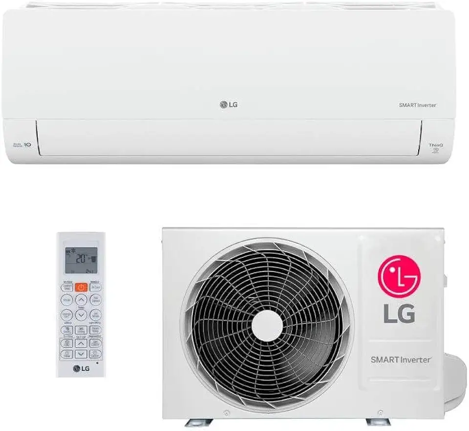 Ar Condicionado Split Smart Inverter Hi Wall LG + IA 12000 BTUs Frio S3UQ12JA31E.EB2GAM1-220V