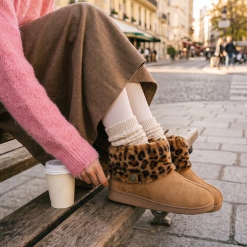 Image of FamilyFairy Women's Slipper Boots Winter Warm Gift Bootie Indoor Outdoor