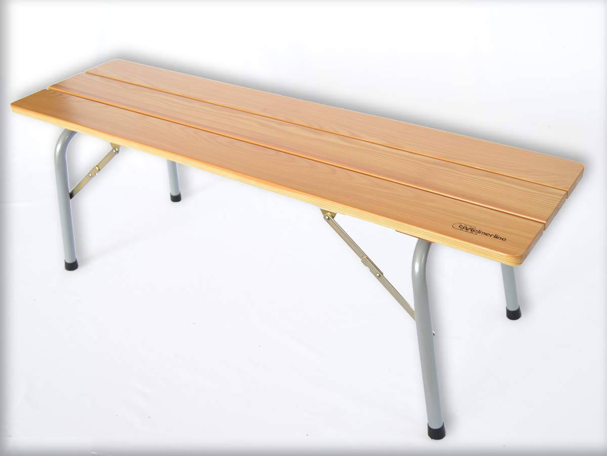 Castelmerlino Banco plegable 120x30 cm, h 42 cm