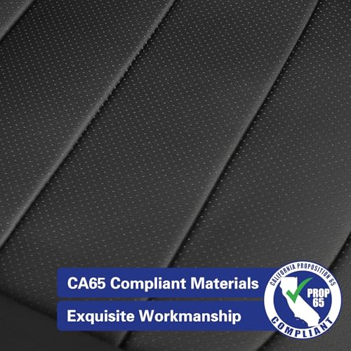Image of EKR Rav4 Seat Covers Custom Fit for Toyota Rav4 (Hybrid) SE /XSE 2026, Car Seat Cover Full Set for SUV,Factory-Style Interior Upgrade, Easy-Wipe Protection,Faux Leather(Black)