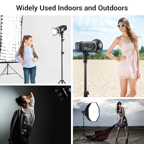 Image of GODOX AD600BM Outdoor Flash Strobe Light, 600Ws GN87 2.4G Bowens Mount Monolight, 8940mAh Lithium Battery, 500 Full Power Flashes, 0.01-2.5s Recycle Time, Battery-Powered Outdoor Photography Lighting
