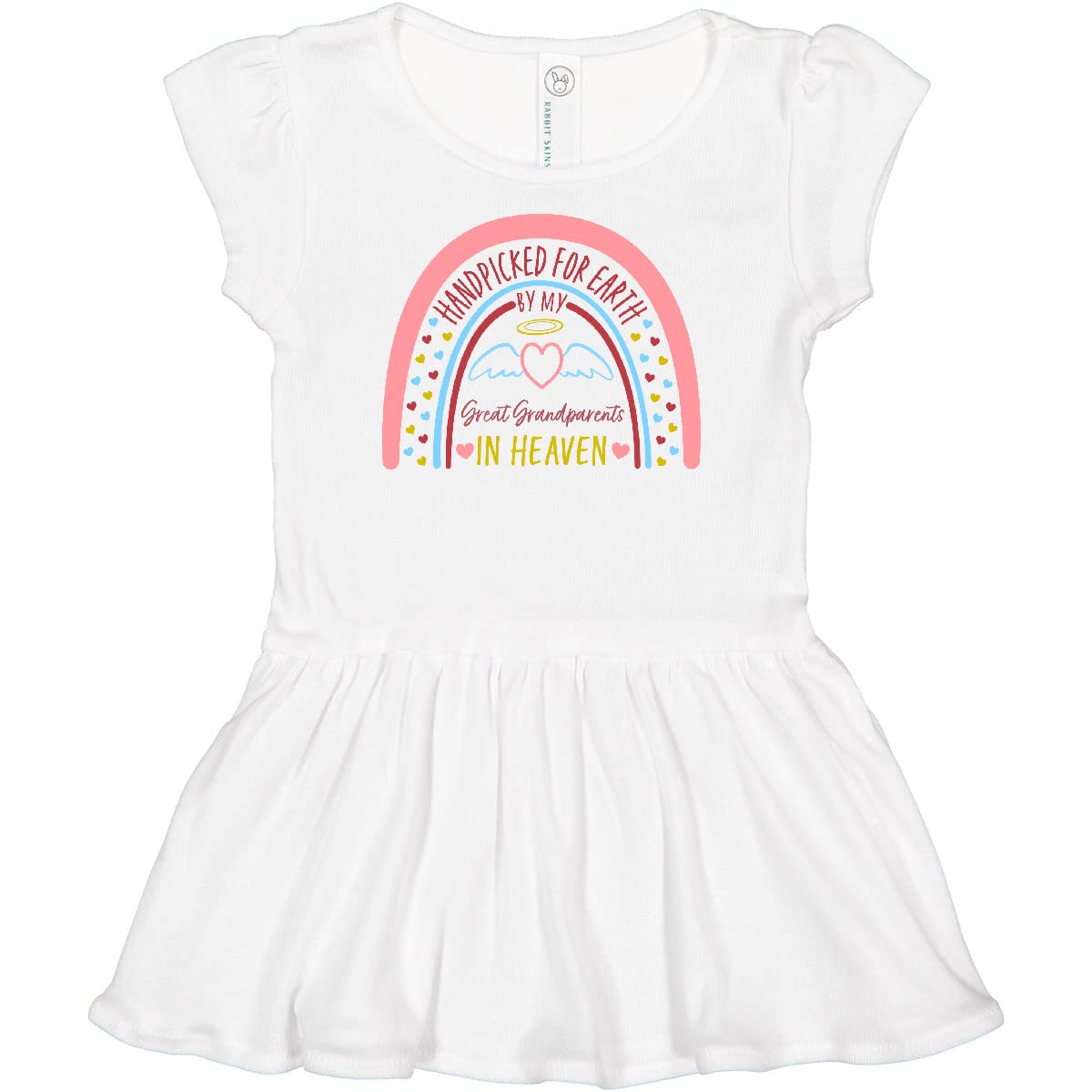 inktastic Handpicked for Earth by My Great Grandparents in Heaven- Infant Dress
