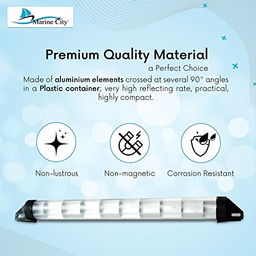 image for MARINE CITY Aluminum Tube Type Radar Reflector for Sailboats 2 x 23 In