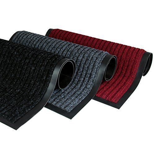 Rapid Teck® Türmatte Fußmatte Schwarz 90cm x 120cm Fußabtreter Schmutzmatte Schmutzfangmatte Türvorleger Matte