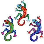 OFFCUP – OFFCUP Metall-Gecko-Wanddekoration, 3pcs Eidechse Kunst Wand