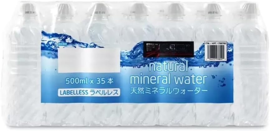 Amazon.co.jp: コストコ 天然ミネラルウォーター ラベルレス 500ml x