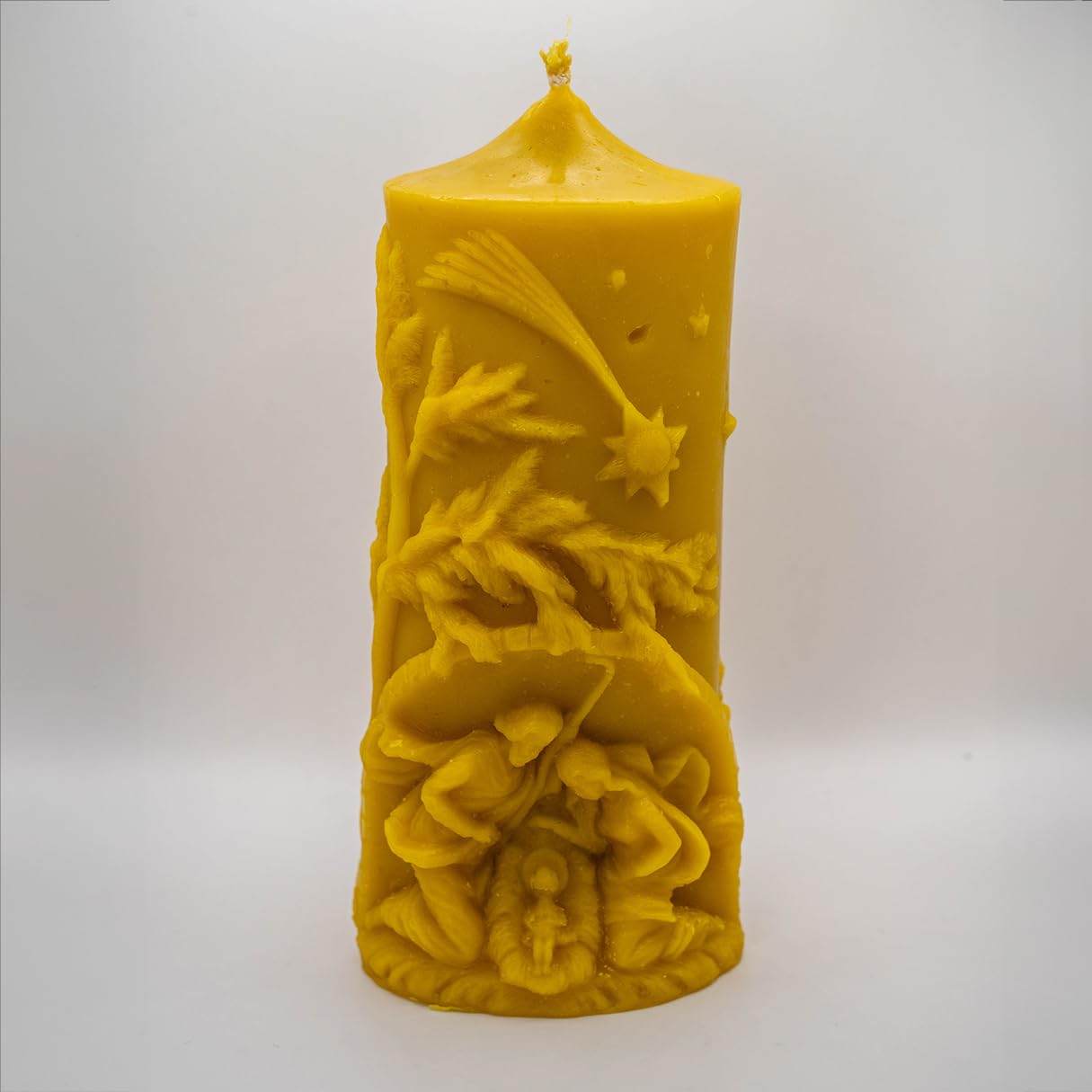 Beeswax Christmas Nativity Roller Candle World Christmas Crib Roller Candle Made Of 100% Natural
