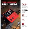 Alesis Nitro Ultimate Electric Drum Set with Dual Zone Quiet Mesh Pads, Movable Hi-Hat, 640 Authentic BFD Sounds and 52 Kits, Bluetooth, Drumeo, USB MIDI, Double Kick Compatible