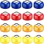 Red, Blue, Orange, Yellow