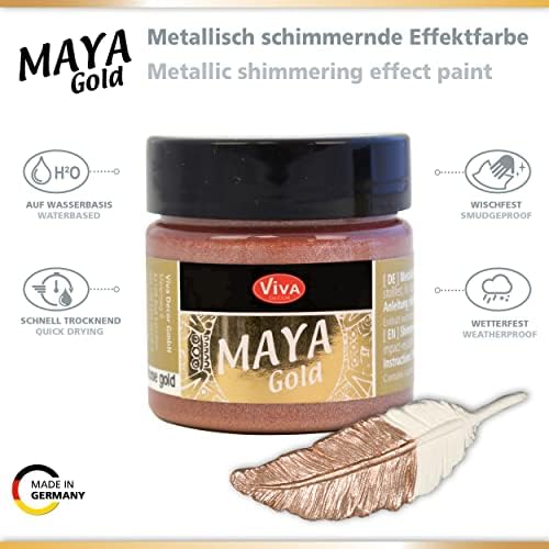 VIVA DECOR - 3PL Maya 45ML Rose Gold, 45 ml (Pack of 1)