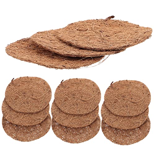 POPETPOP 12stücke Kokosfaser Einlage Für Hängetöpfe Atmungsaktive Und Hydrophobe Kokosmatte Für Pflanzenwachstum Langlebig Und