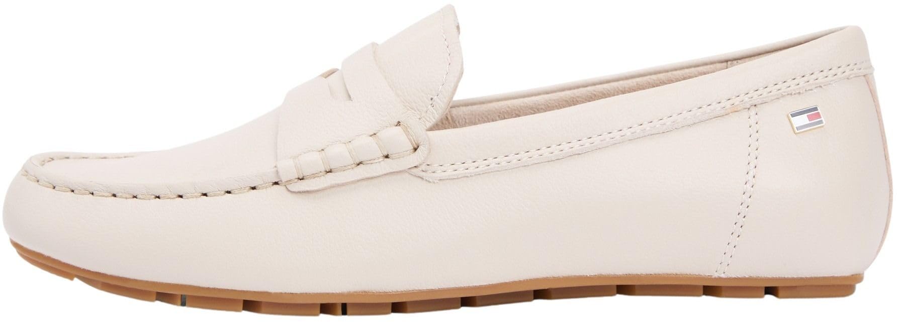 Tommy Hilfiger Damen Flag Leather Driver Loafer Fw0fw09350 Fahrerschuhe