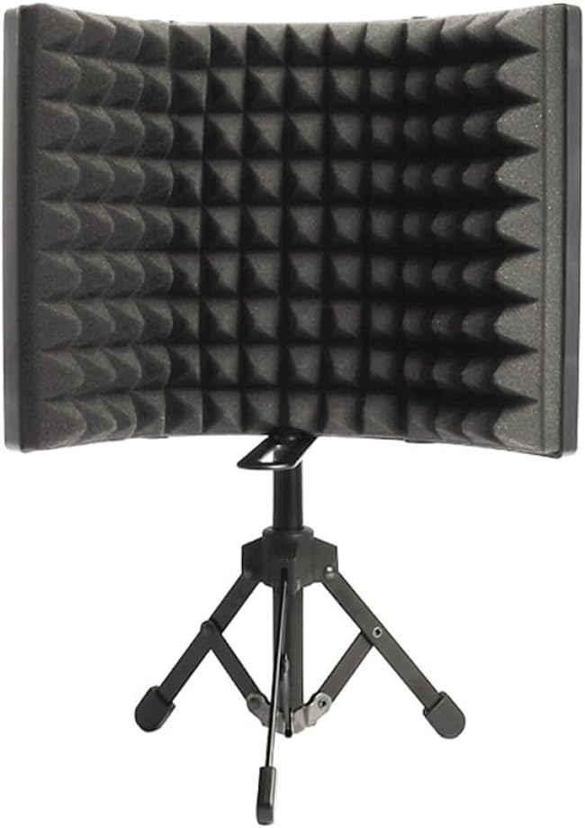 1set Sturdy Microphone Cover Tripod Stand Noise Reduction Windscreen for Recording Professional Sound Absorber Panel Microphone Accessory for Music and Film Production