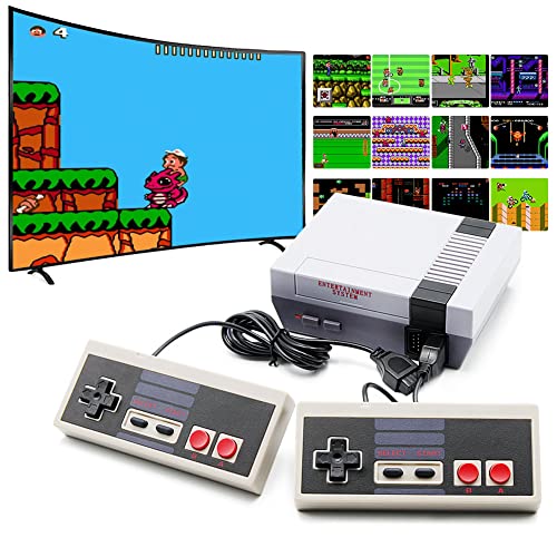 620 Retro Game Console Mini Classic Game System with 2 Classic Controller and Built-in 620 Games, AV Output Plug & Play Childhood Mini Classic Console, Old Video Game Console for Kids & Adults