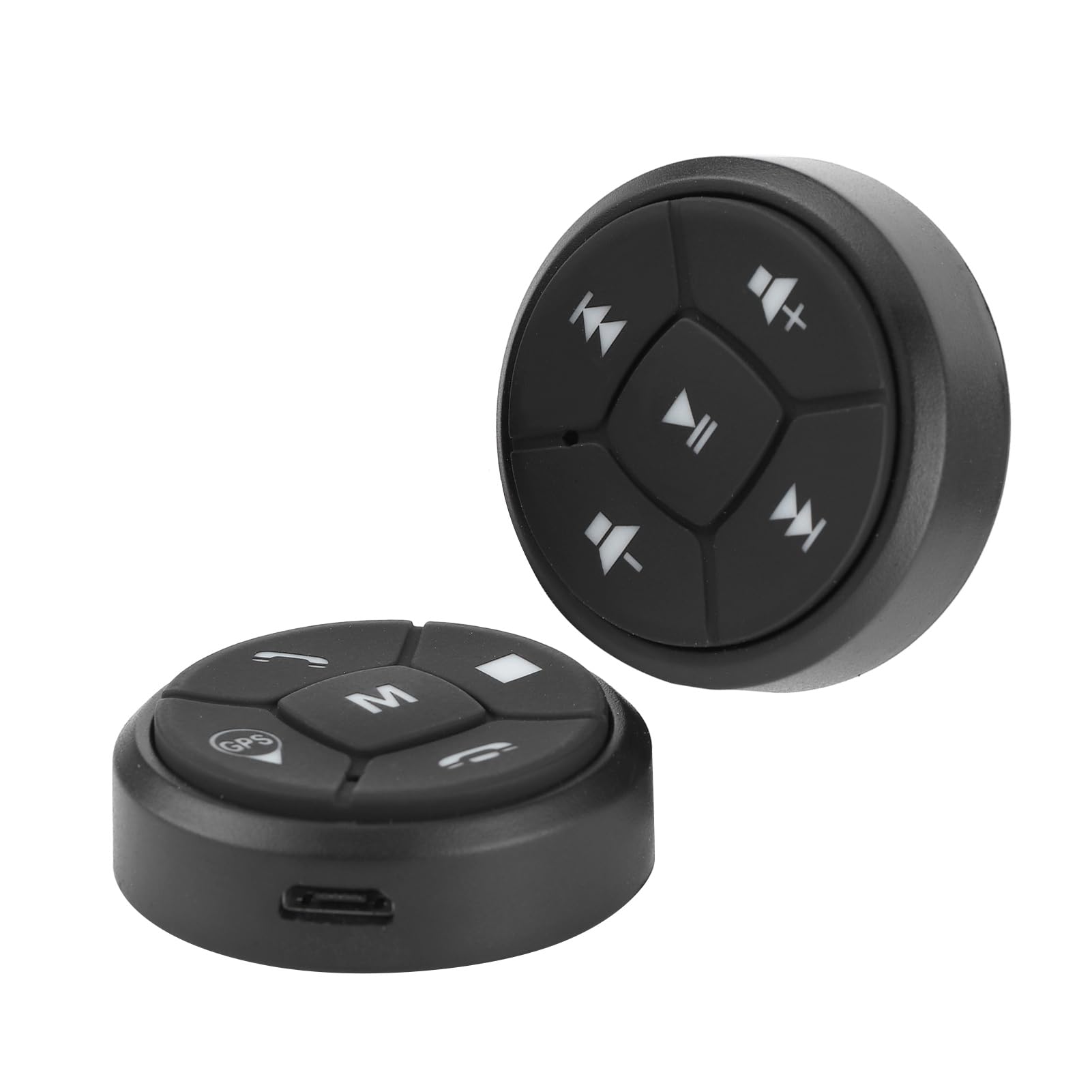 bouton Media Télécommande Volant Portable sans Fil Bluetooth Voiture Contrôleur Appels Musique GPS Commandes Au Volant