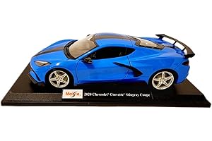 Maisto Diecast Cars 2020 Chevy Corvette Stingray C8 Coupe with High Wing...