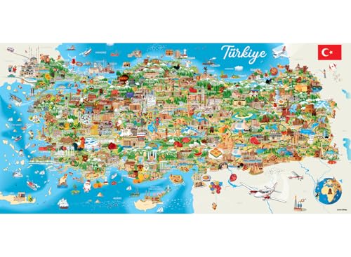 Anatolian Puzzle - Türkiye Haritası, rompecabezas de 1500 piezas, 3793