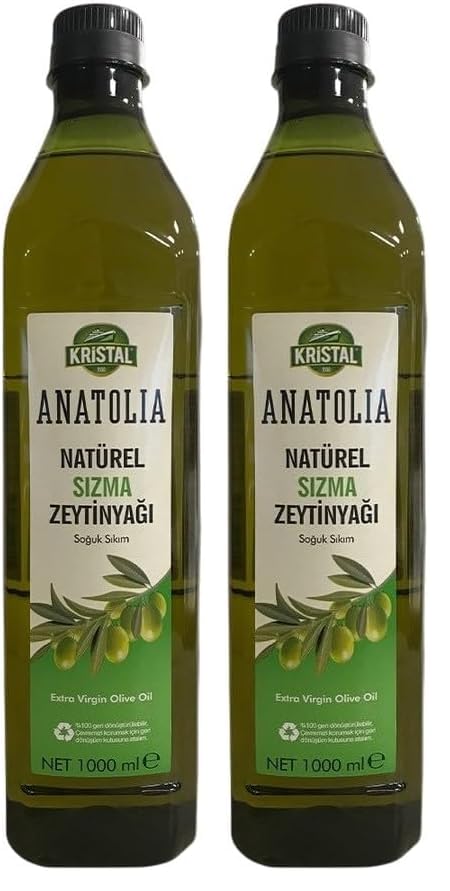 Kristal Zeytinyağı 1 L Anadolu Mirası (2 paketi)