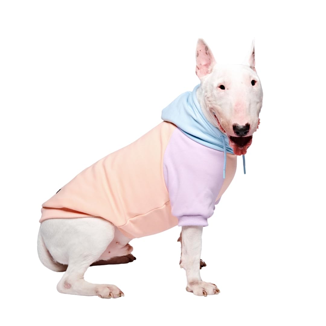 Spark Paws Hunde Kapuzenpullover – Premium-Qualität, butterweich, hervorragender Komfort und Passform, beruhigende Fleece-Innenseite, geeignet für alle Rassen - Cotton Candy - 2XL